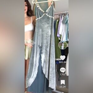 ISO DESPERATE IN SEARCH OF CLAIRE PETTIBONE VELVET VINTAGE SLIP DRESS